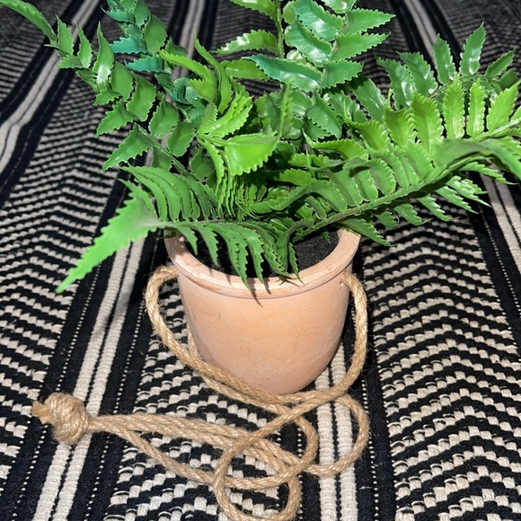 Faux Hanging Fern